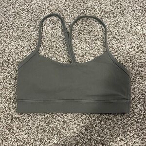 army green lululemon sports bra (size 2)